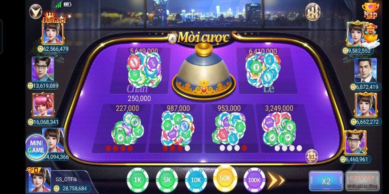 Game xóc đĩa đổi thưởng với giao diện cực kỳ bắt mắt